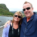 At the rocky beach