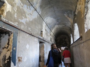 The hallway in the old section of the jail