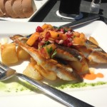 Pan roasted Sea Bass at Fishy Fishy